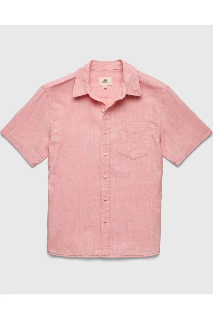Surfside Supply Salmon 2 Tone Cotton Slub Weave Shirt/37900